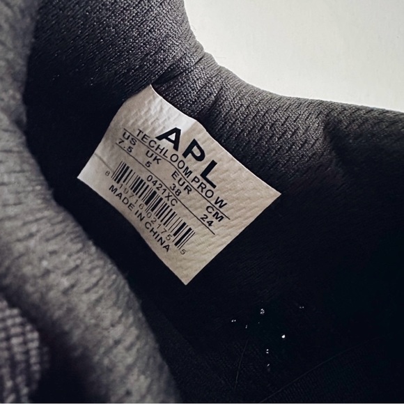 APL TechLoom Pro Black Heather Grey Black Sneaker Shoes - Picture 8 of 11